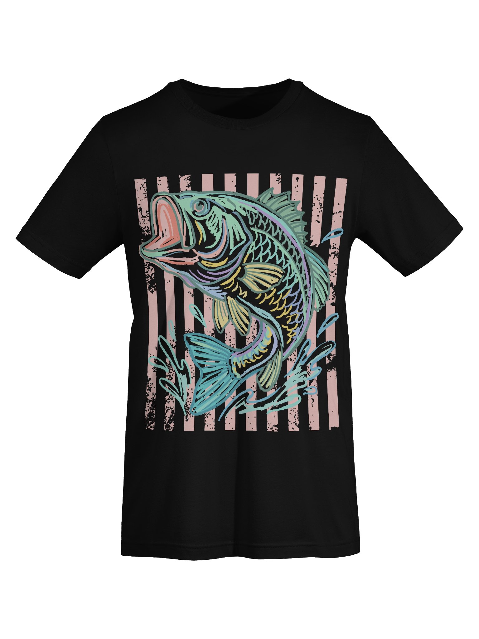 Leaping Pastel Fish — Supersoft Tee product image (37)