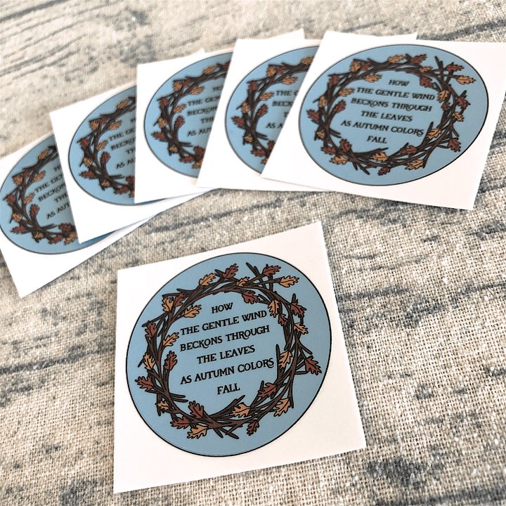 Gentle Wind - 2" Vinyl Sticker product image (2)