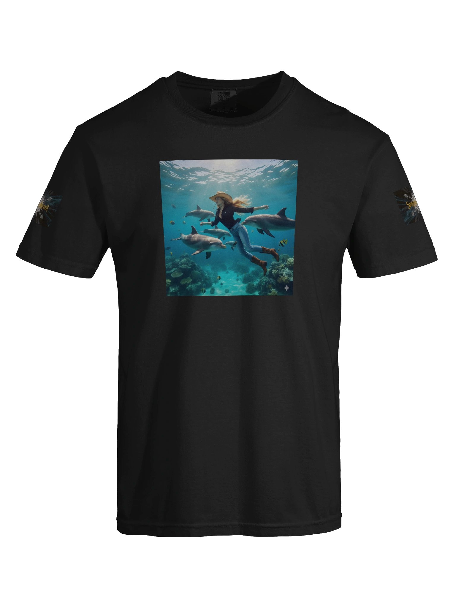 Dolphin Dive Cowboy Tee product image (7)