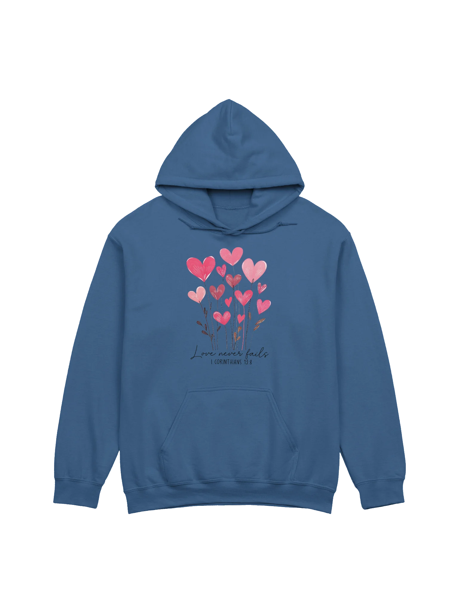 Love Never Fails Floral Hearts Hoodie product image (25)