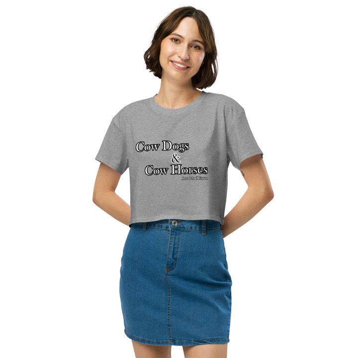 Cow Dogs and Cow Horses Crop Tee product image (2)