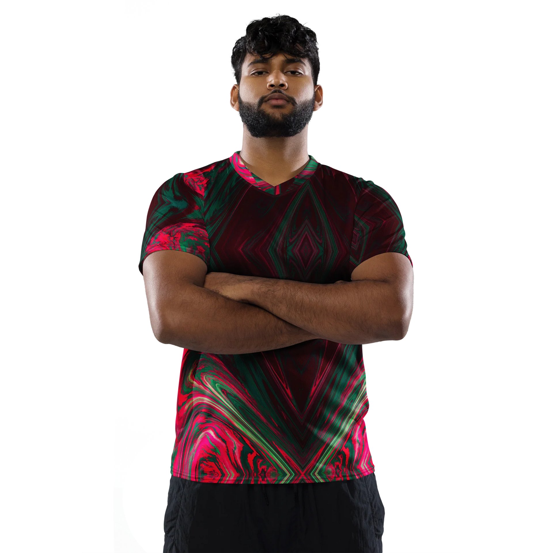 Crimson Rift Boxy Football Jersey product image (2)