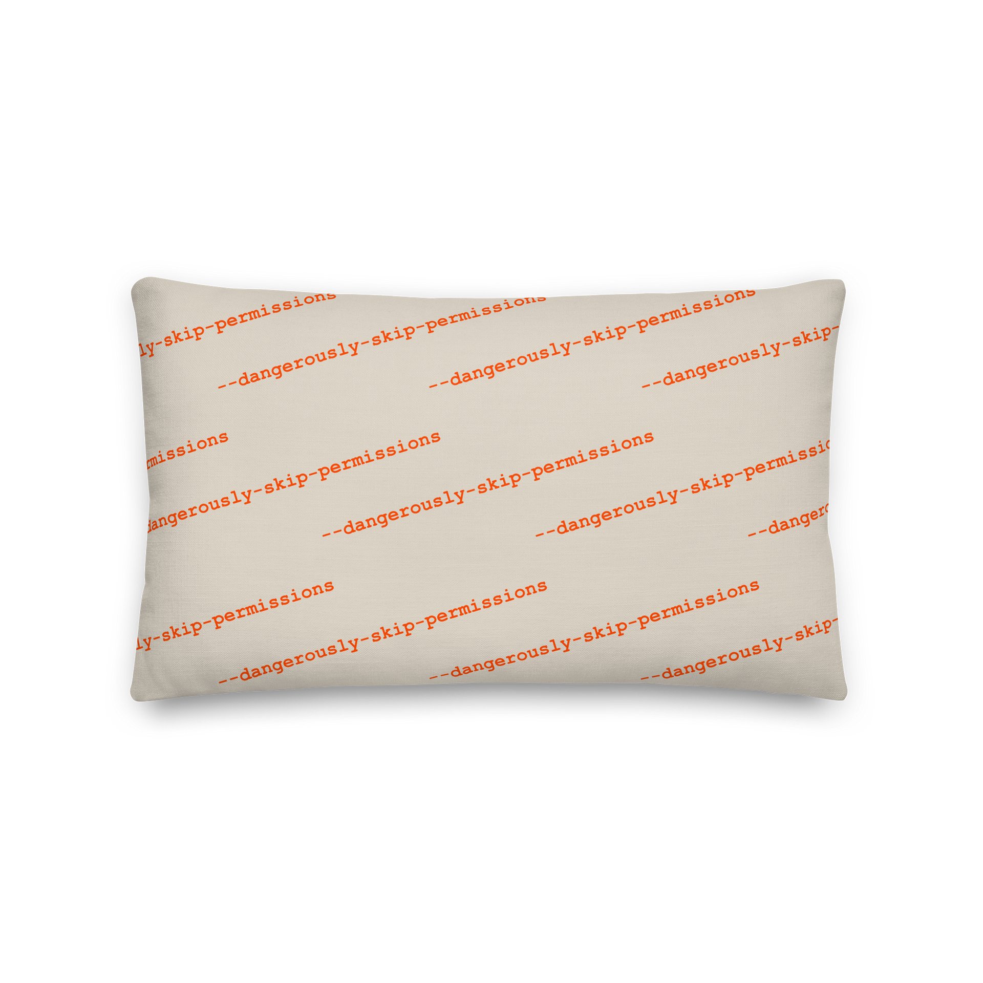 --dangerously-skip-permissions throw pillow product image (1)