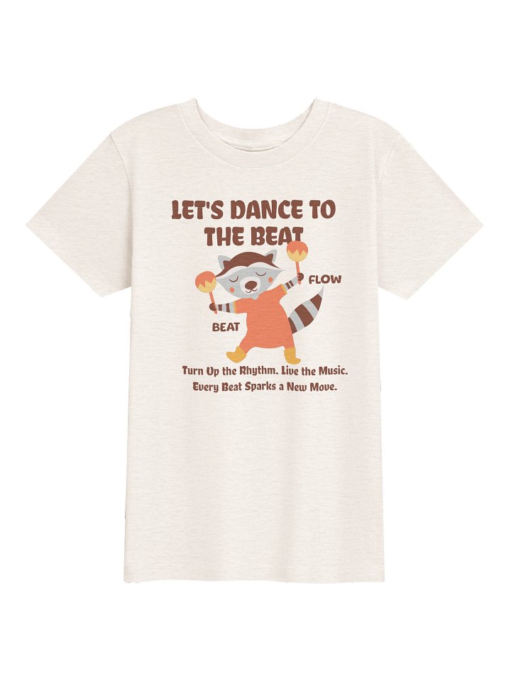 Let’s Dance to the Beat Raccoon Youth Tee product image (10)
