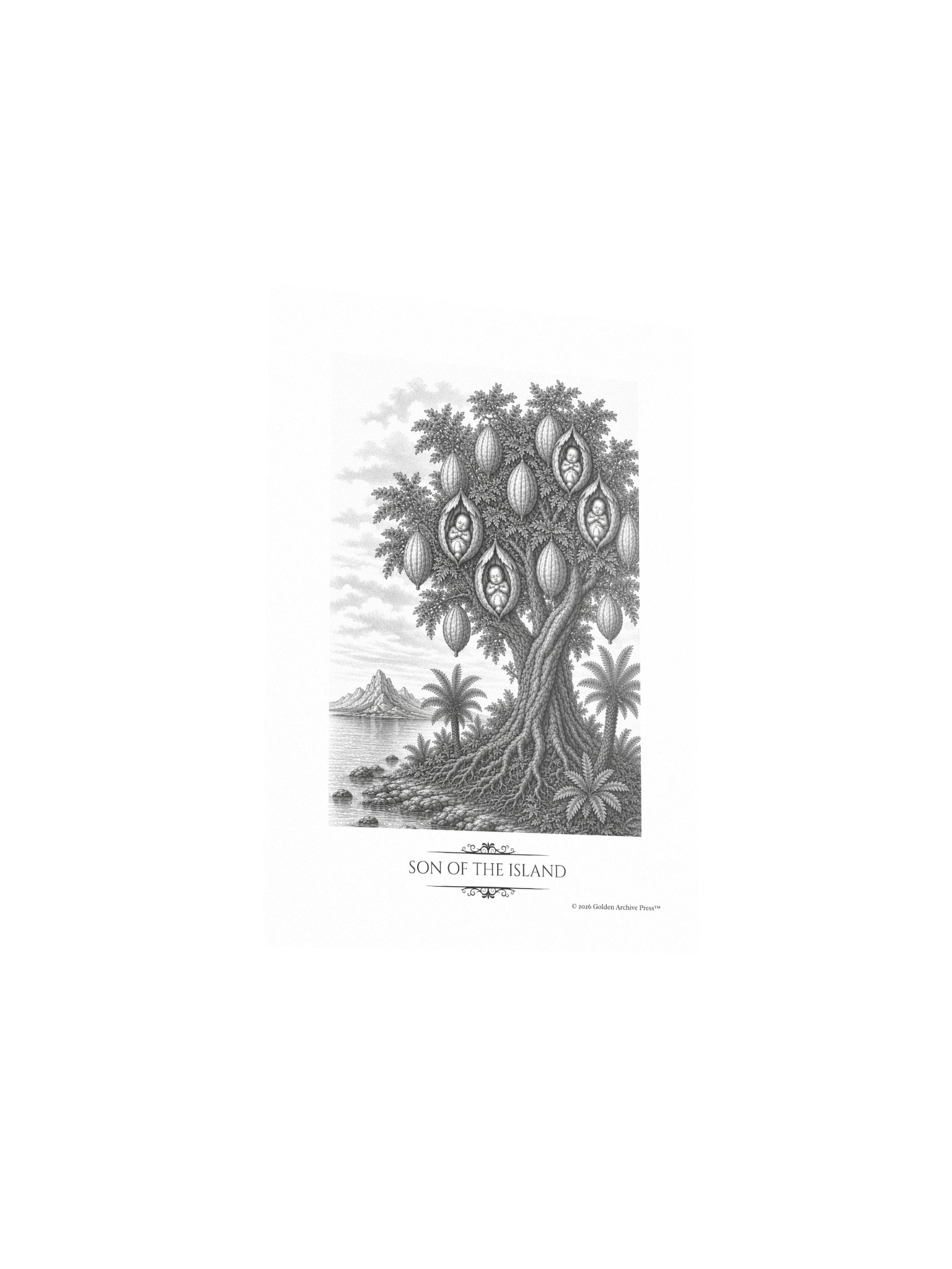 Son of the Island — Engraving Art Print (Waqwaq) product image (3)
