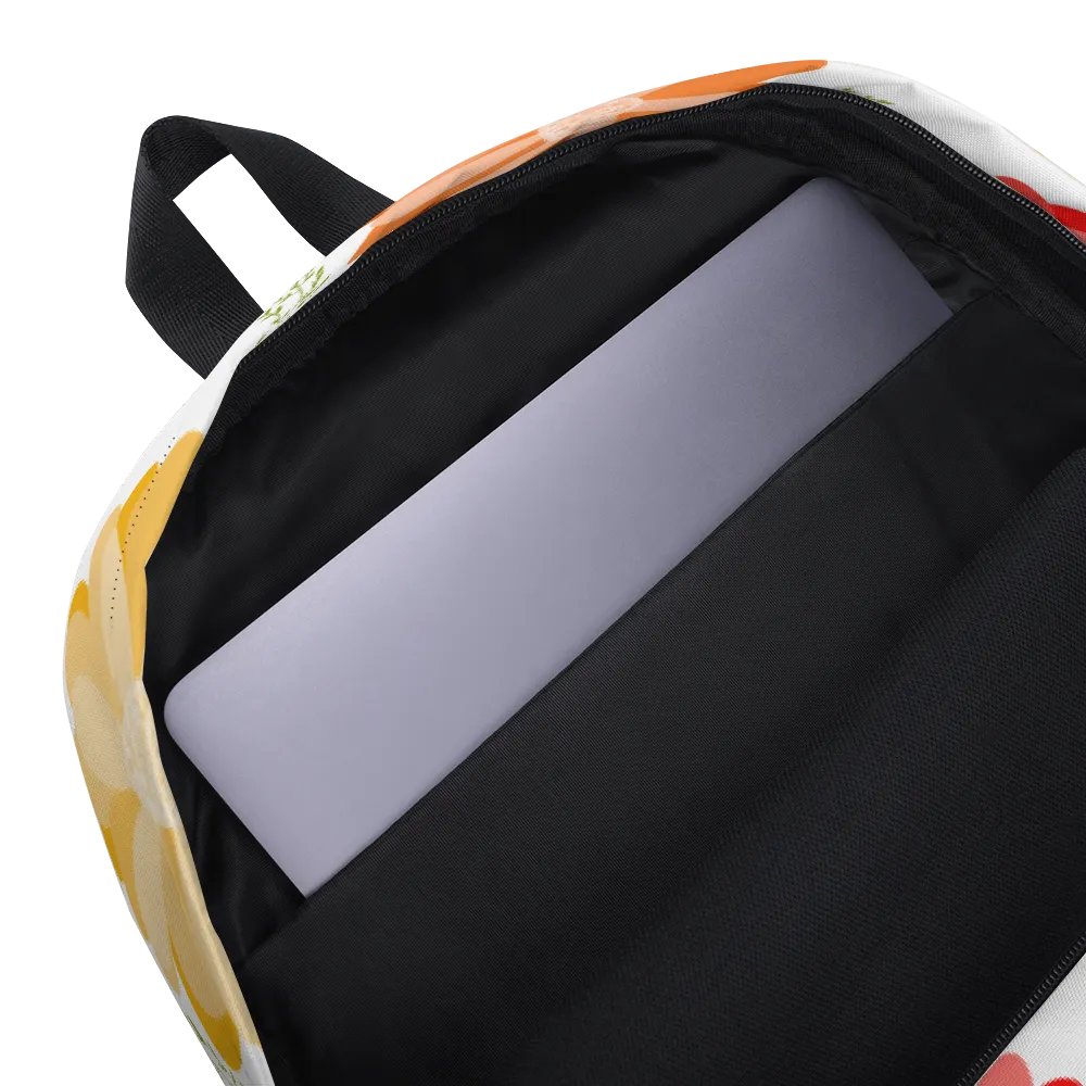 Orange Floral Backpack product image (6)