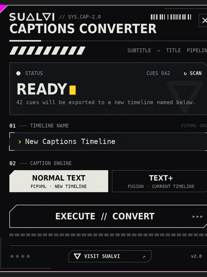 Captions Converter for DaVinci Resolve Studio product image (1)