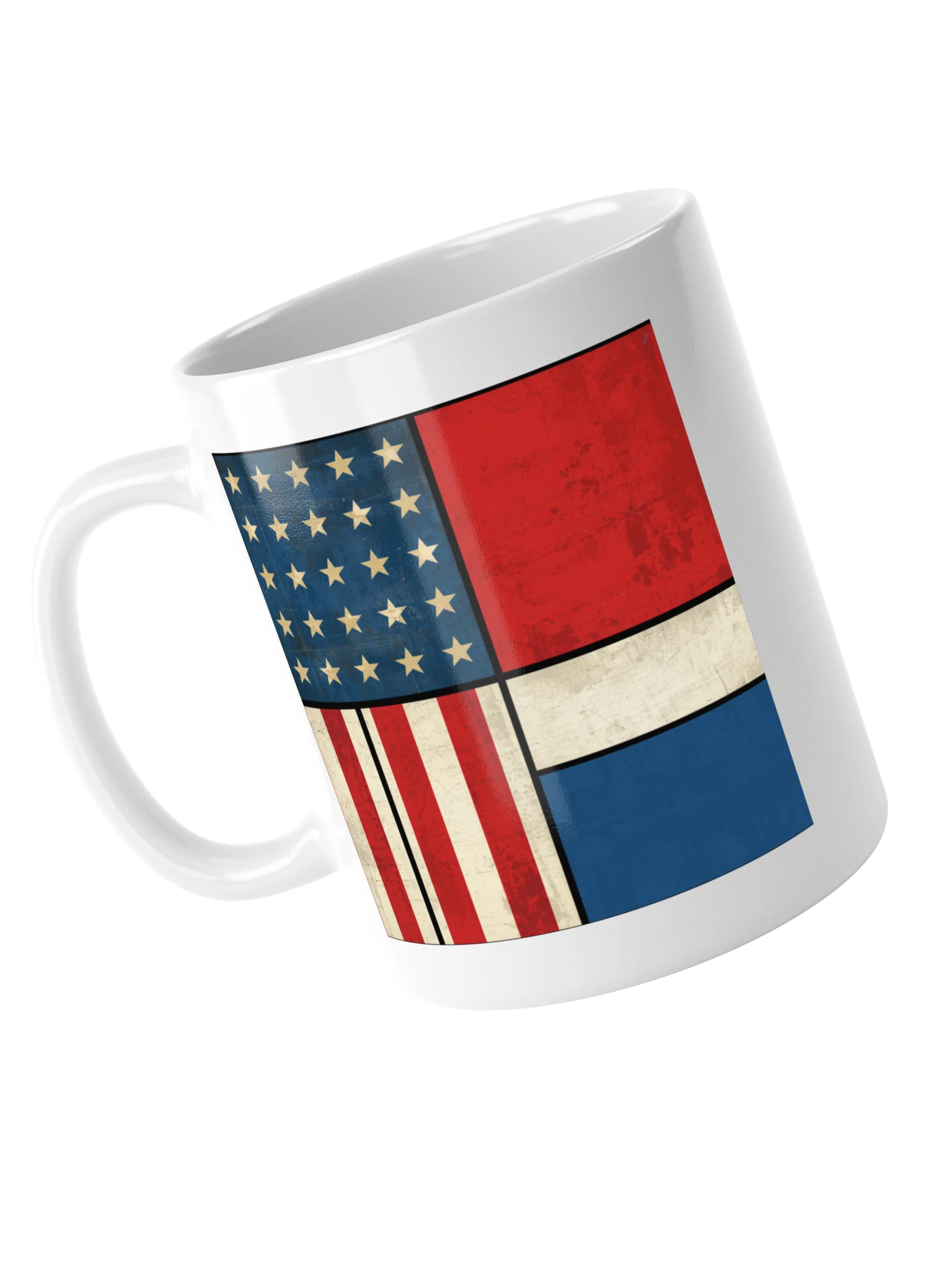 Vintage Flag Grid Glossy Mug product image (15)