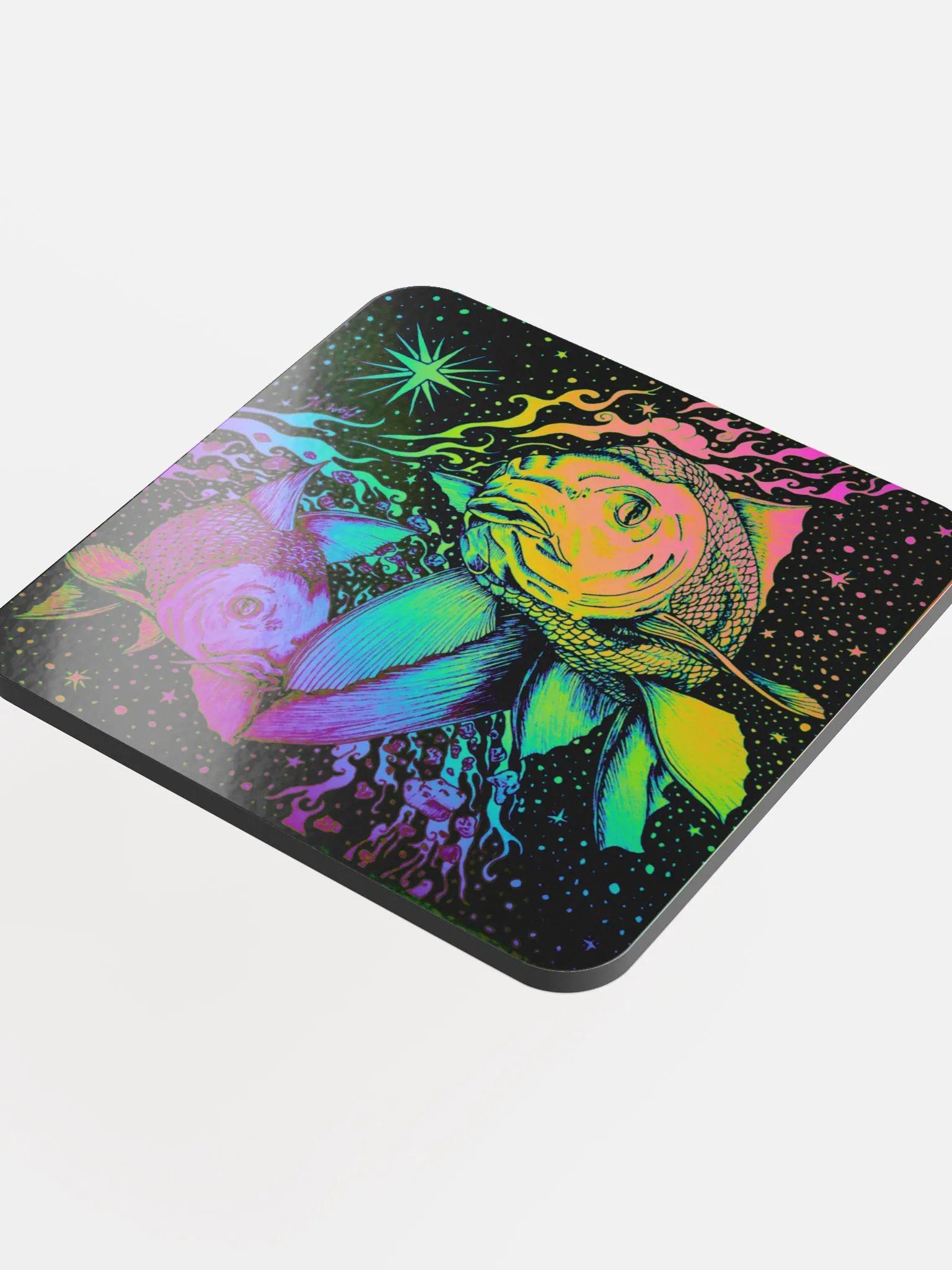 Limited edition Pisces Zodiac coaster product image (4)