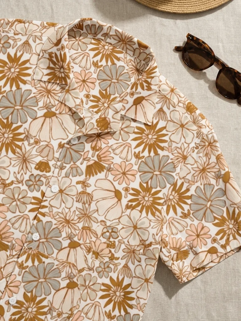 Retro Floral Hawaiian Shirt product image (5)