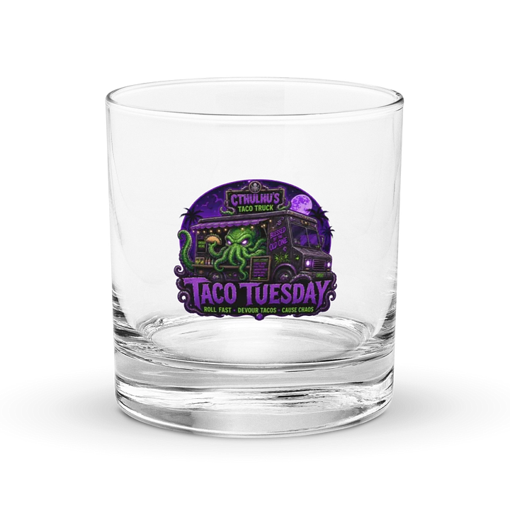Cthulhu Taco Truck Rocks Glass product image (1)