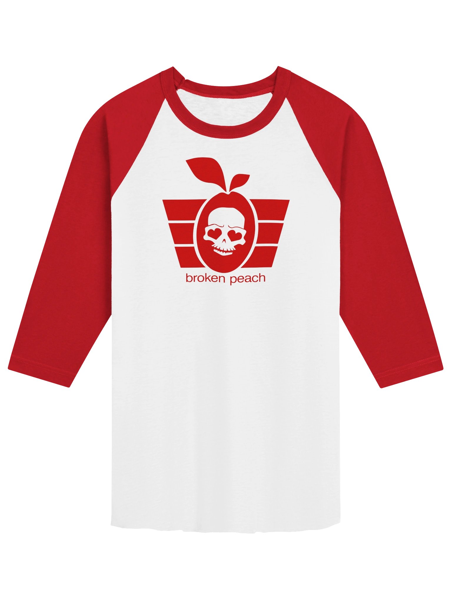 Broken Peach - Raglan Tee Classic Halloween Logo product image (1)