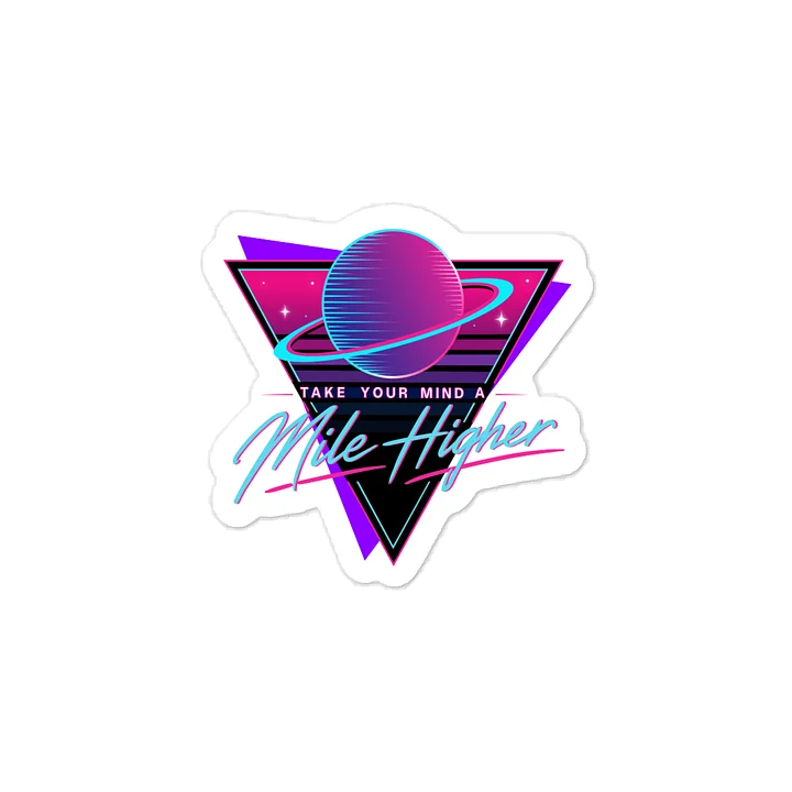 Planet Mile Higher Vinyl Sticker product image (1)