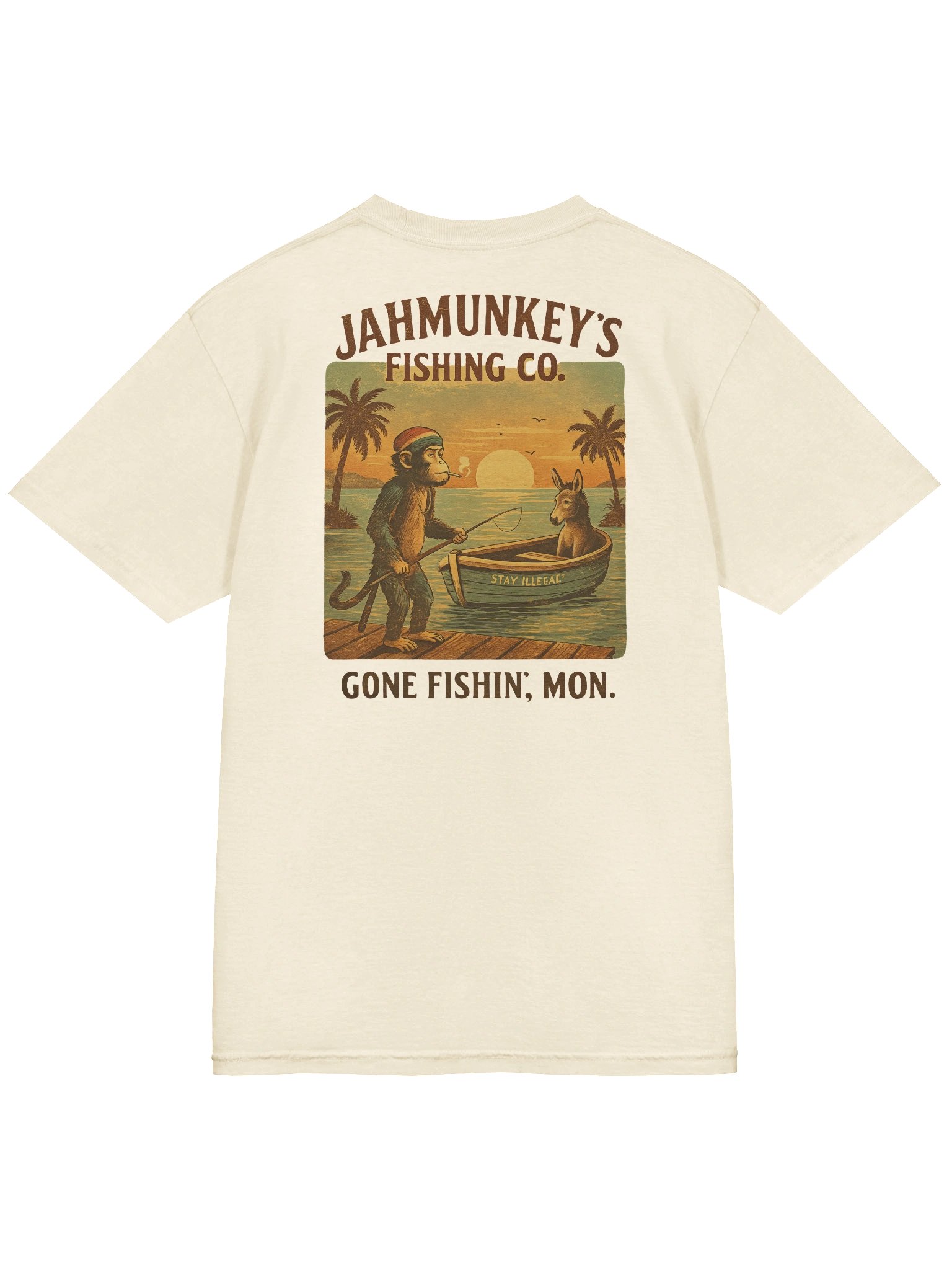 Jahmunkey Gone Fishing Tee product image (4)