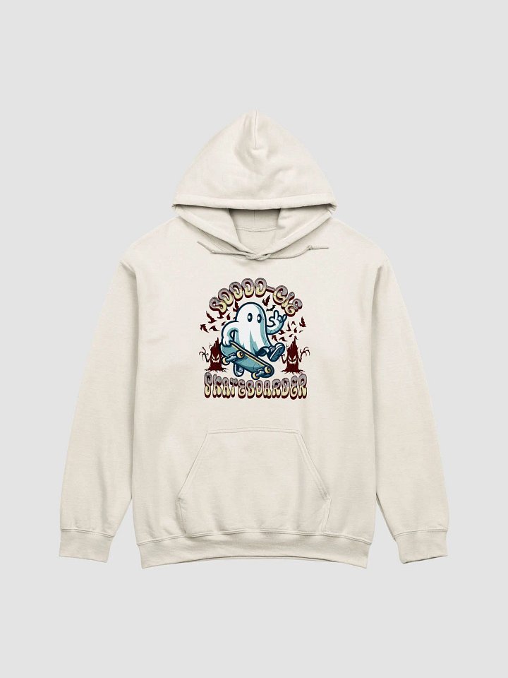 Boooo-gie Skateboarder Ghost Spooky Skater Hoodie product image (19)