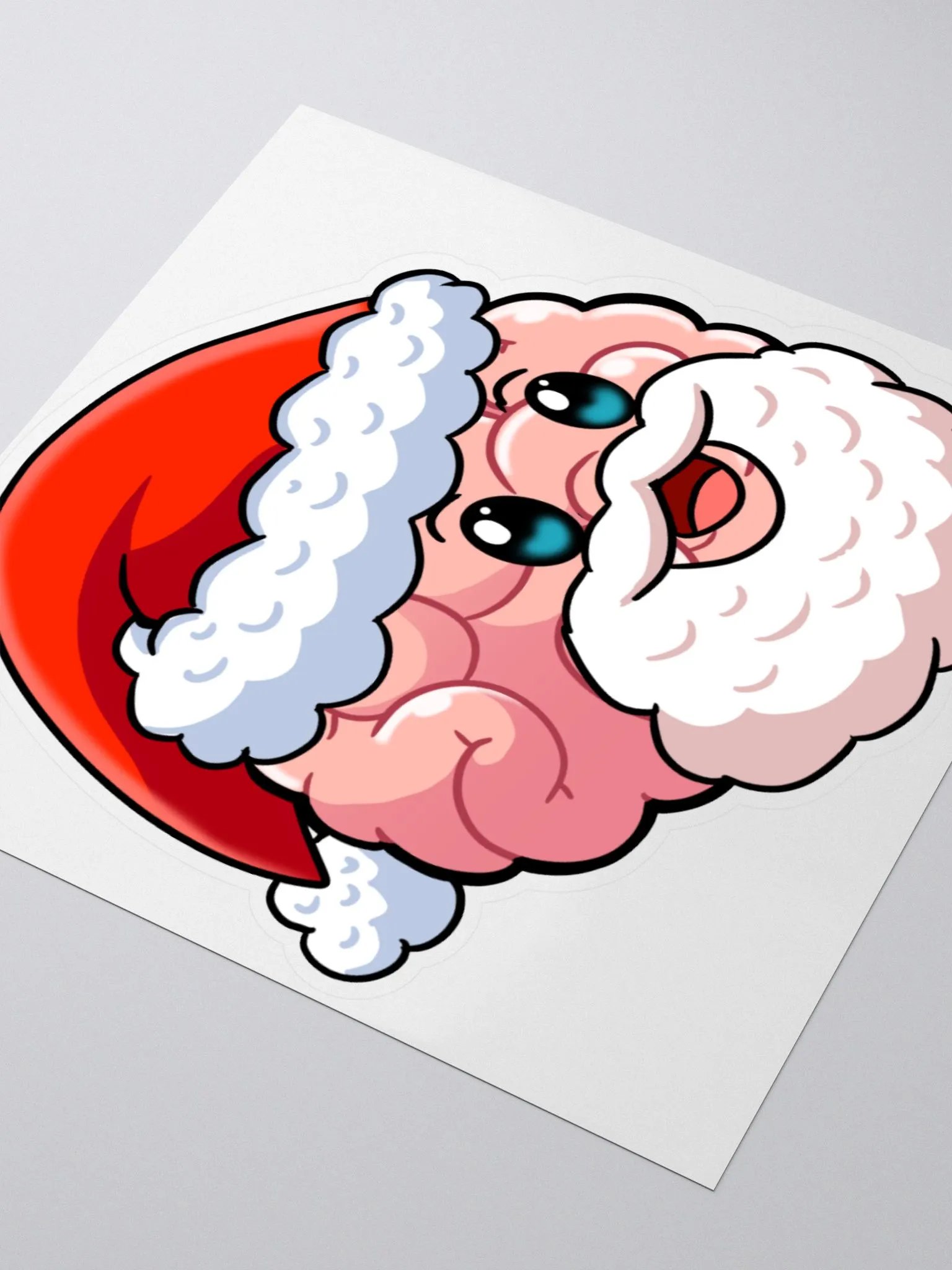 Santa Brain Kiss Cut Stickers product image (7)