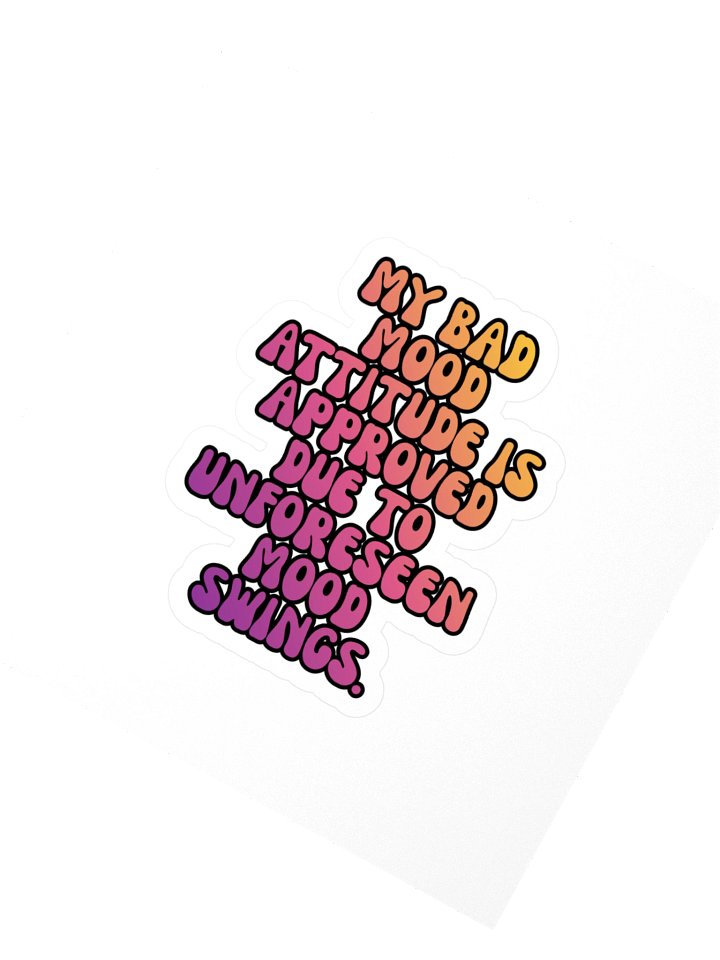 Menopause Chaos Kiss Cut 4"x4" Vinyl Sticker product image (2)