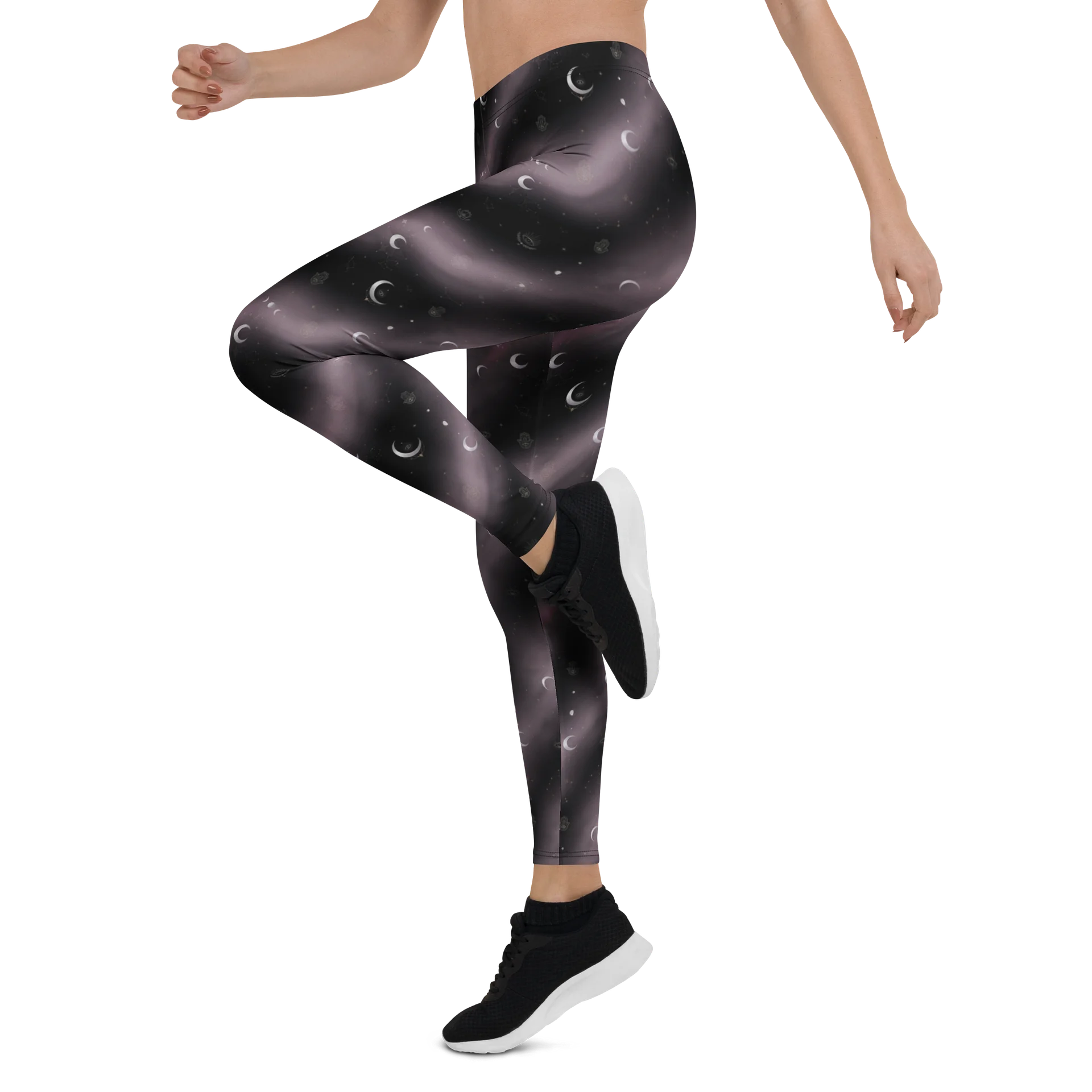Fethria Women’s Celestial Moon Phase Yoga Pants product image (3)
