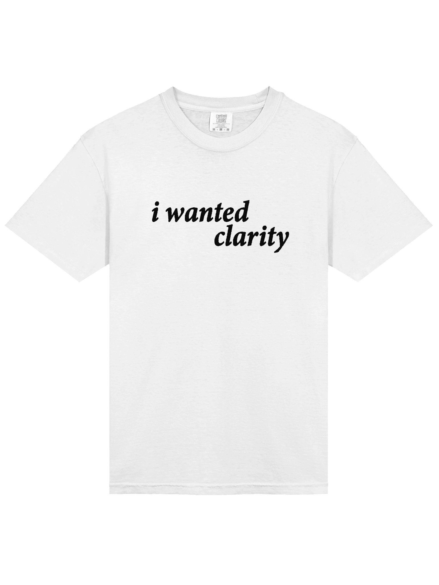 i wanted clarity embroidered tee product image (5)