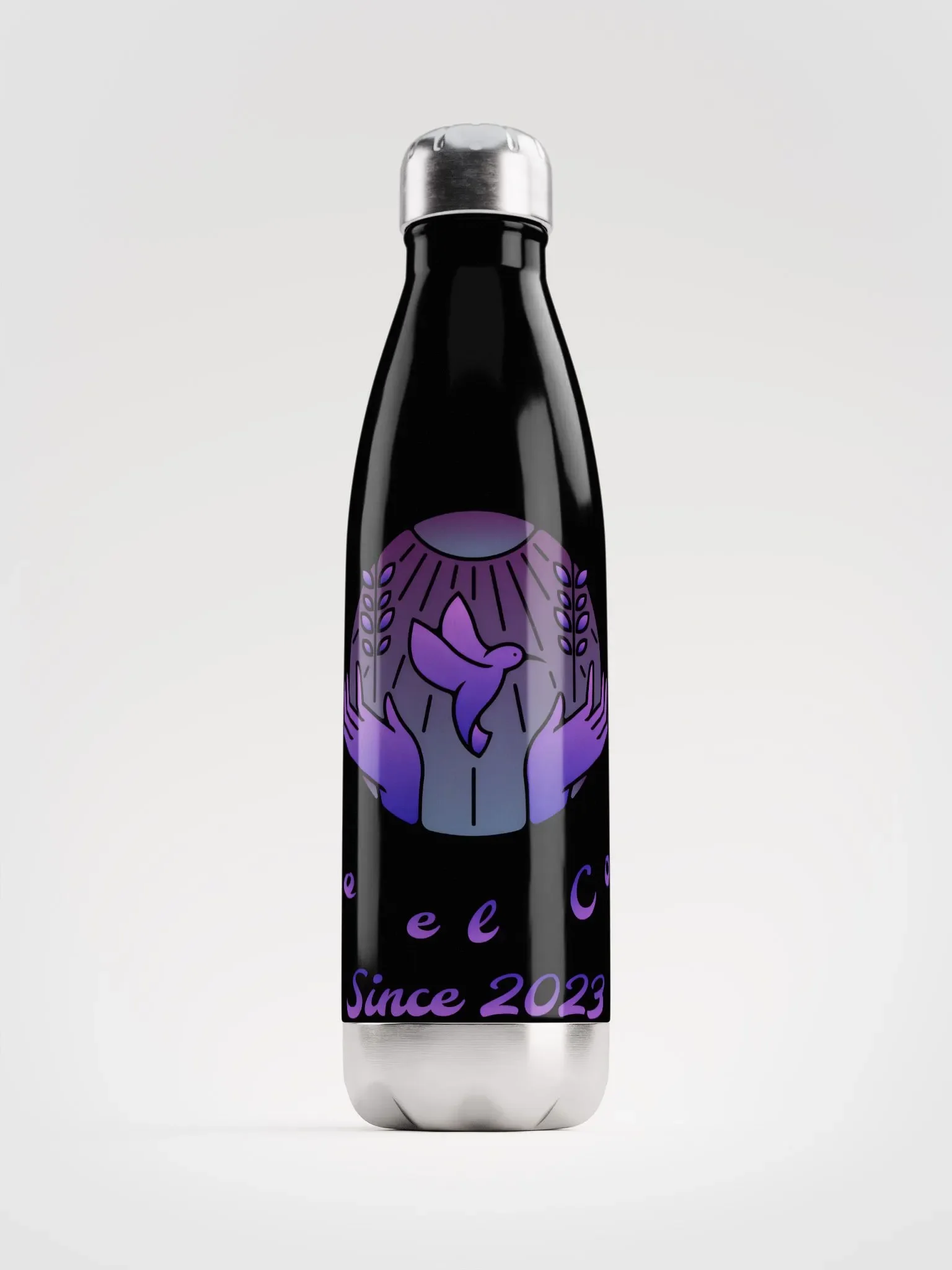 Rancho El Colibri Logo Stainless Steel Water Bottle
