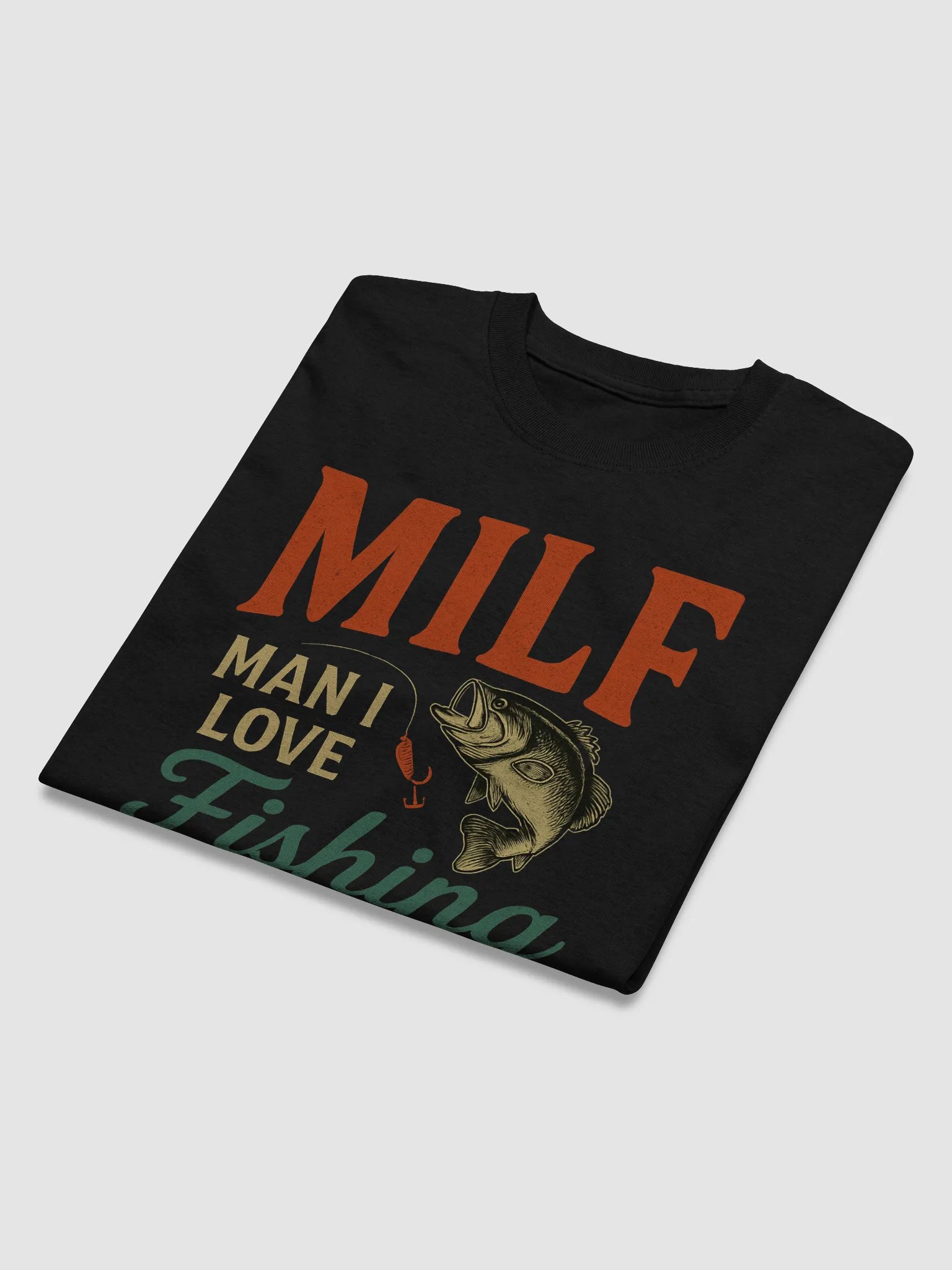 Funny Fishing T-Shirt – MILF: Man I Love Fishing | Bold Outdoor Humor Tee product image (3)