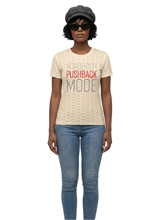 Pushback Mode 80s sophisticate inspired cream T-Shirt product image (5)