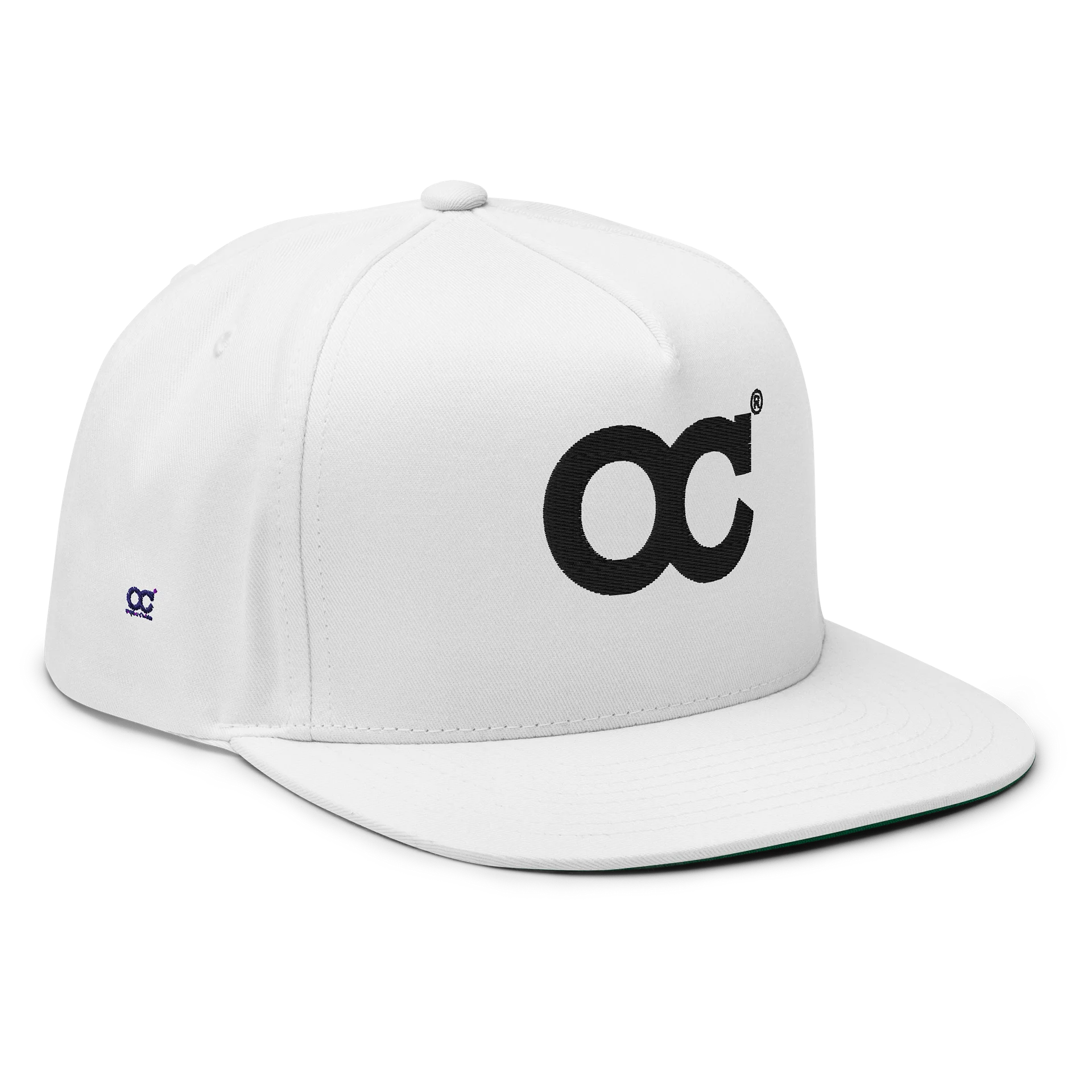 OC Core Flat Snapback Cap (Black Logo) product image (7)