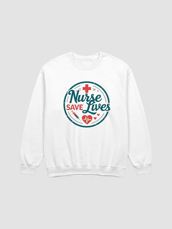 Nurse Save Lives Badge Crewneck product image (2)