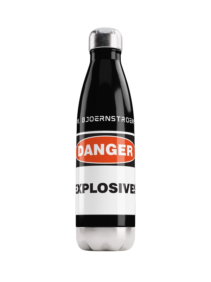 Explosive Stainless Steel Water Bottle Black product image (1)
