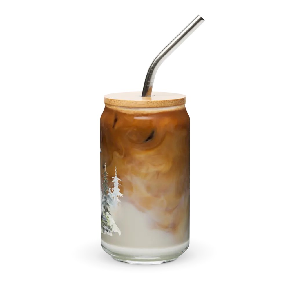 Can-Shaped Glass 🖤 Majestic Watercolor Crow product image (7)