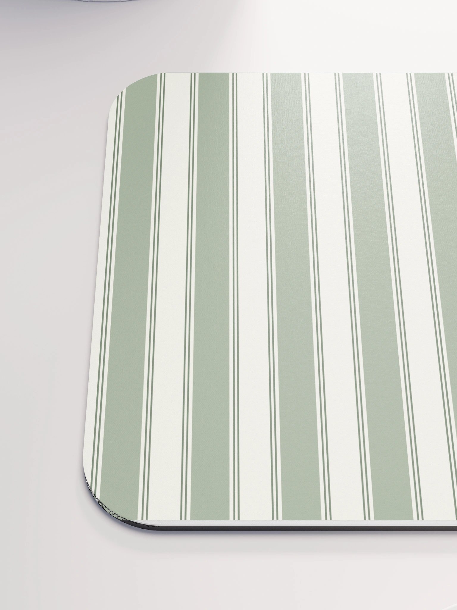 Atelier Sage — Sage & Ivory Pinstripe Mouse Pad product image (6)