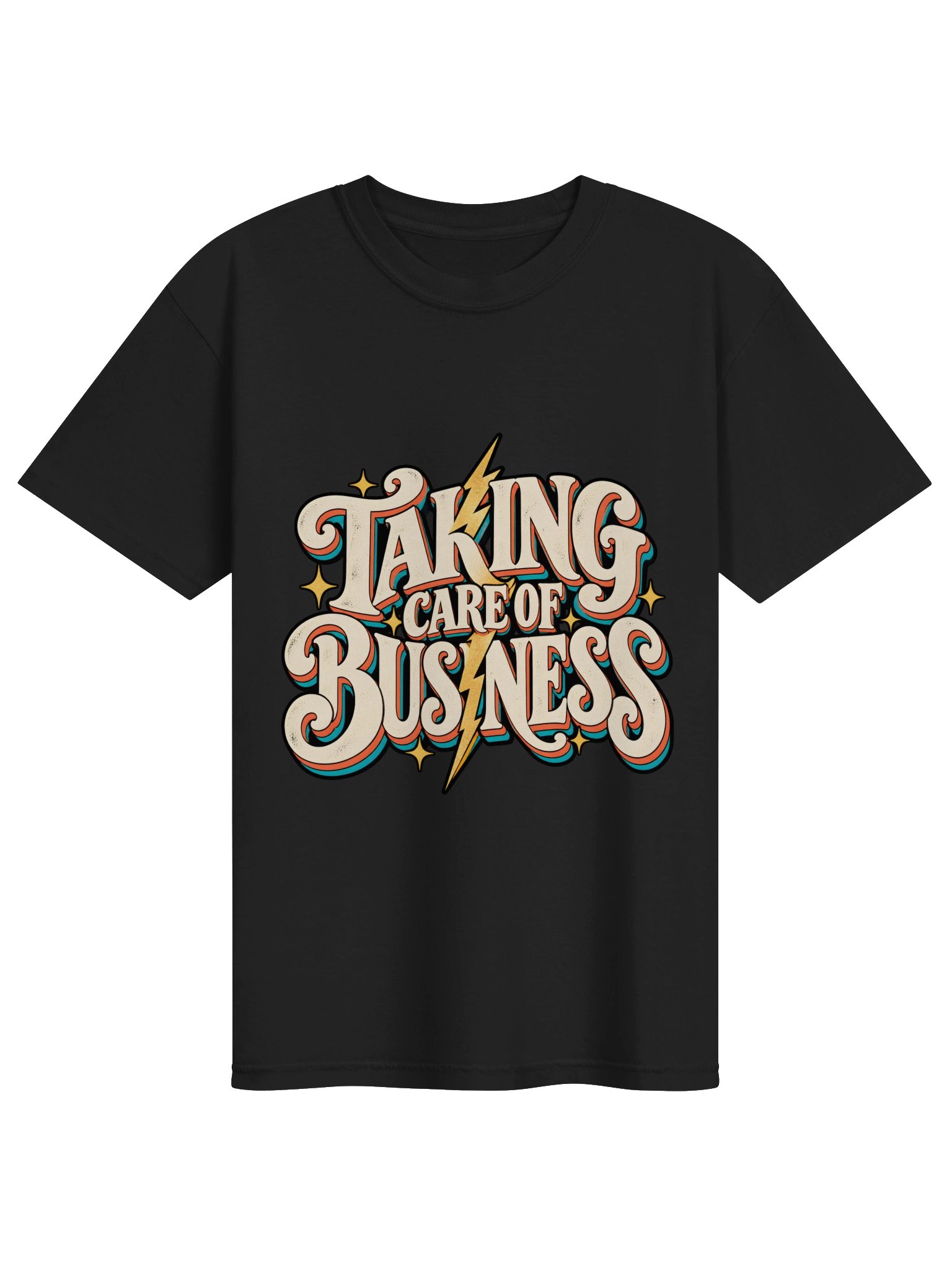Taking Care of Business Retro Lightning Tee product image (5)
