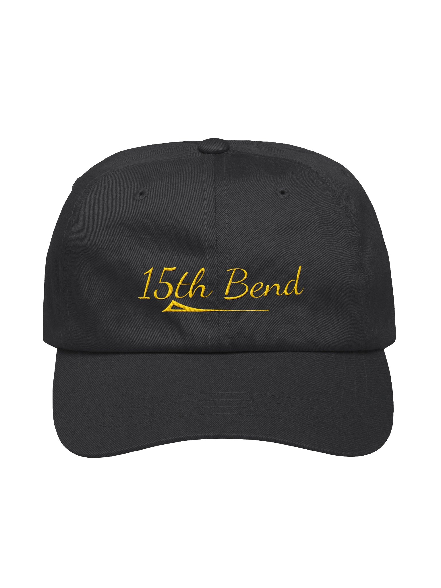 Cap with gold logo text product image (1)