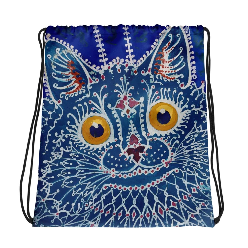 Whimsical Cat All-Over Drawstring Bag product image (1)