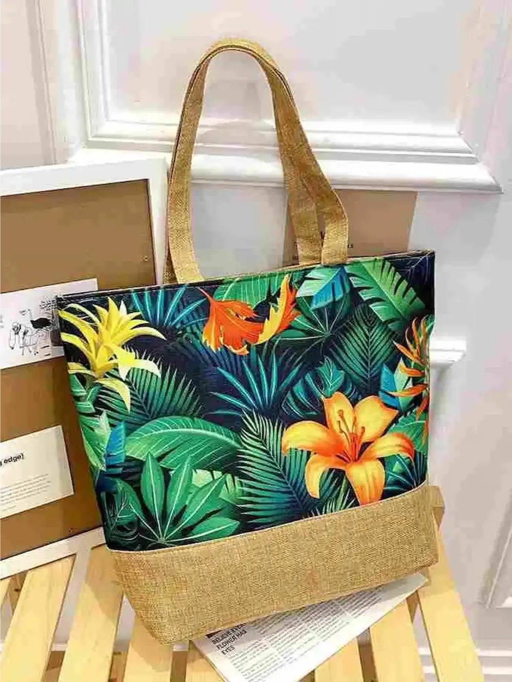 حقيبة يد نسائية قماش خفيفة وعملية مناسبة للعمل والجامعة والسفر product image (4)