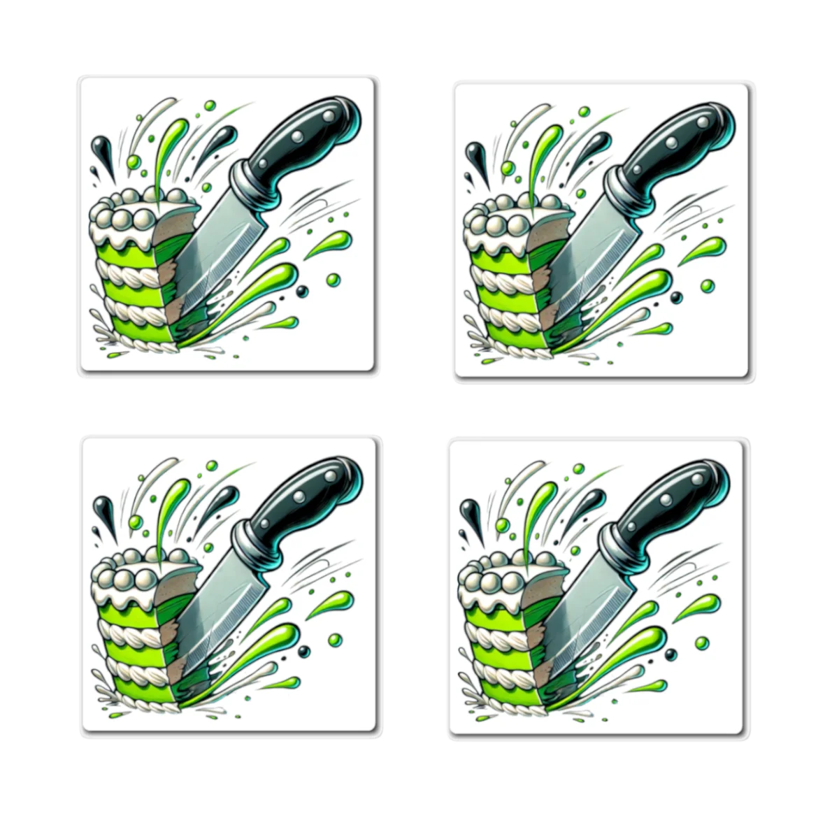 (BUNDLE 4 PACK) Slice Cake Magnet product image (1)