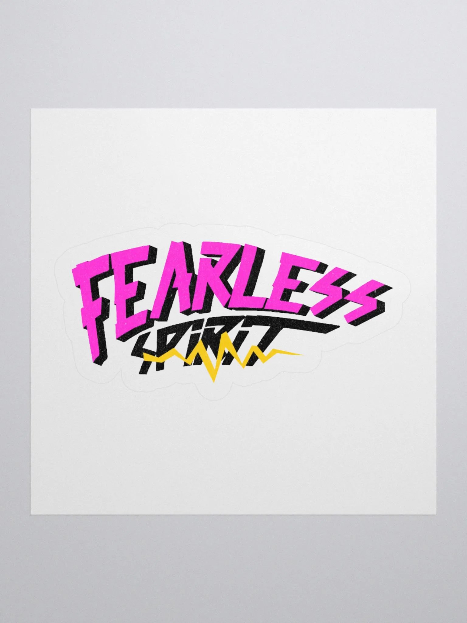 Fearless - Colorful Retro Gaming Sticker product image (1)
