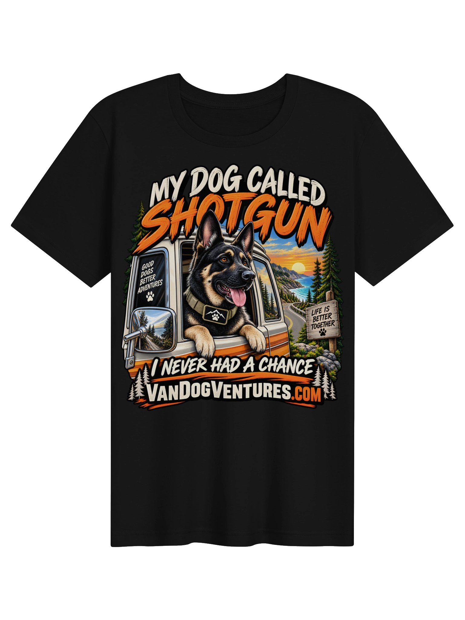My Dog Called Shotgun Adventure T-Shirt product image (1)