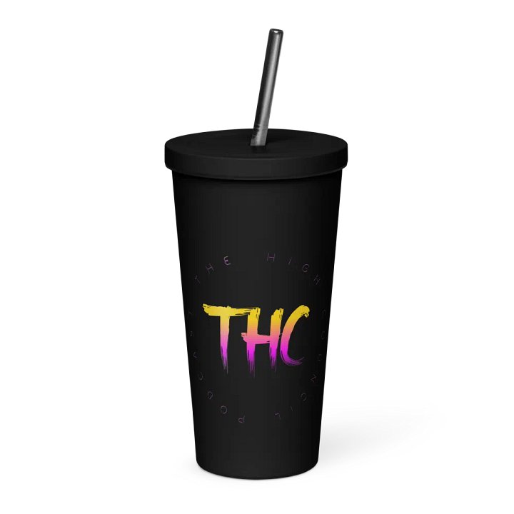 THC - Insulated Tumbler with a Straw product image (1)