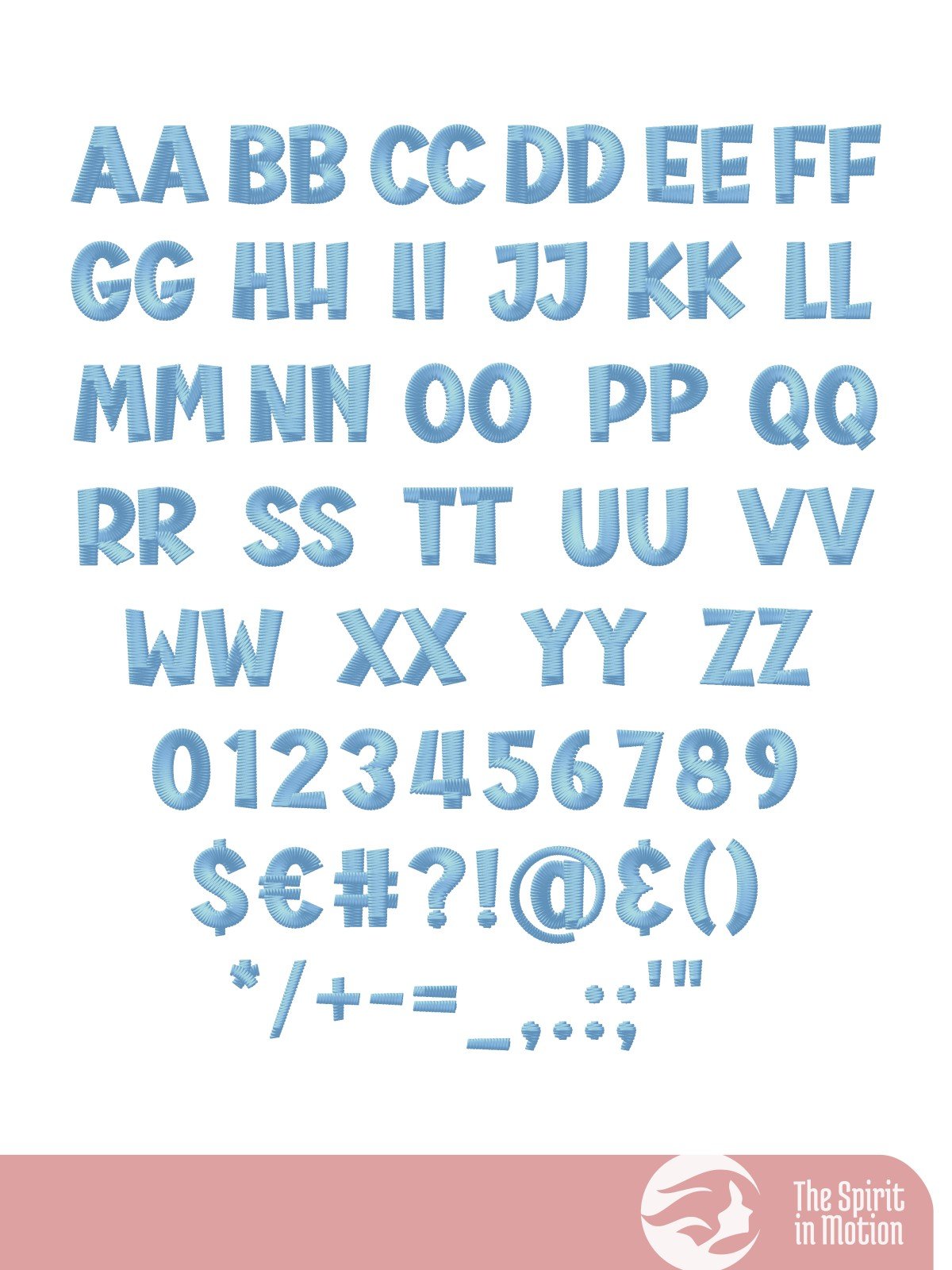Comica Boom Machine Embroidery Font | PES, BX, DST product image (2)