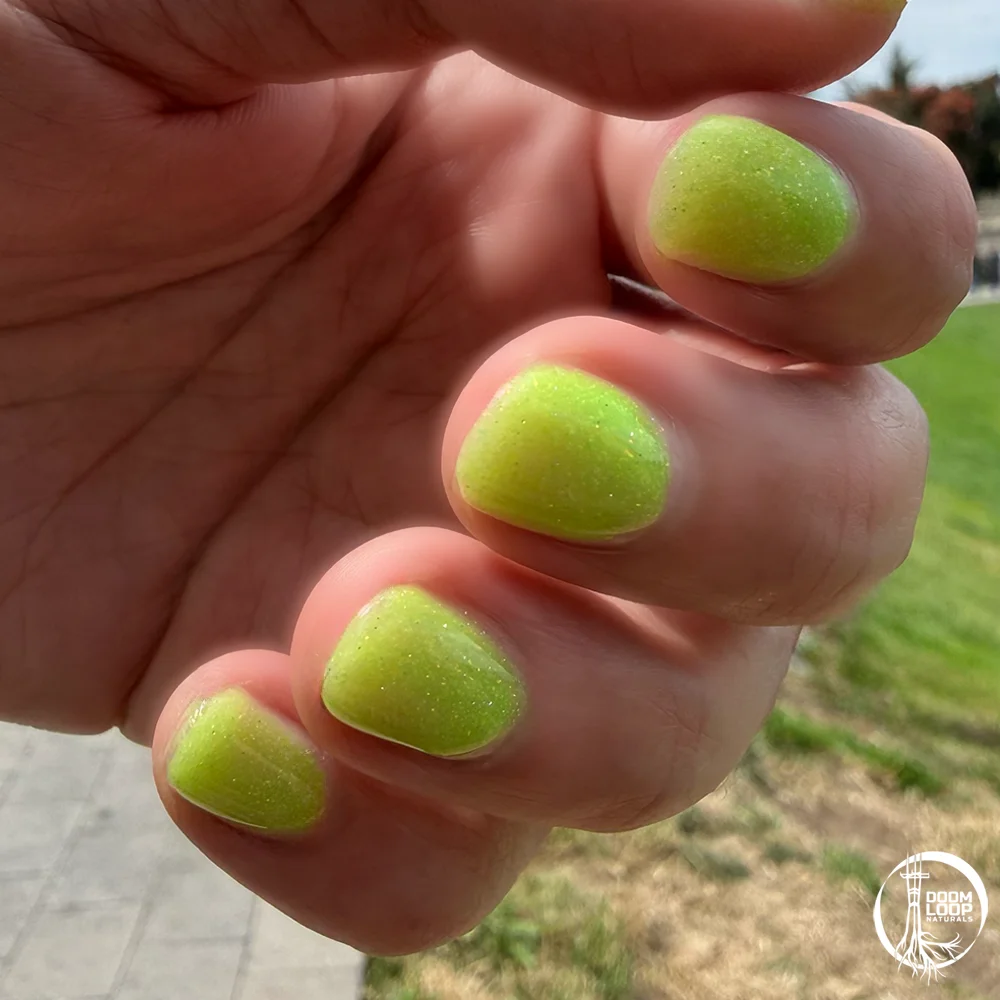 NO THANKS I ALREADY ATE - Neon Yellow-Green Glow-In-The-Dark Jelly Nail Polish product image (3)