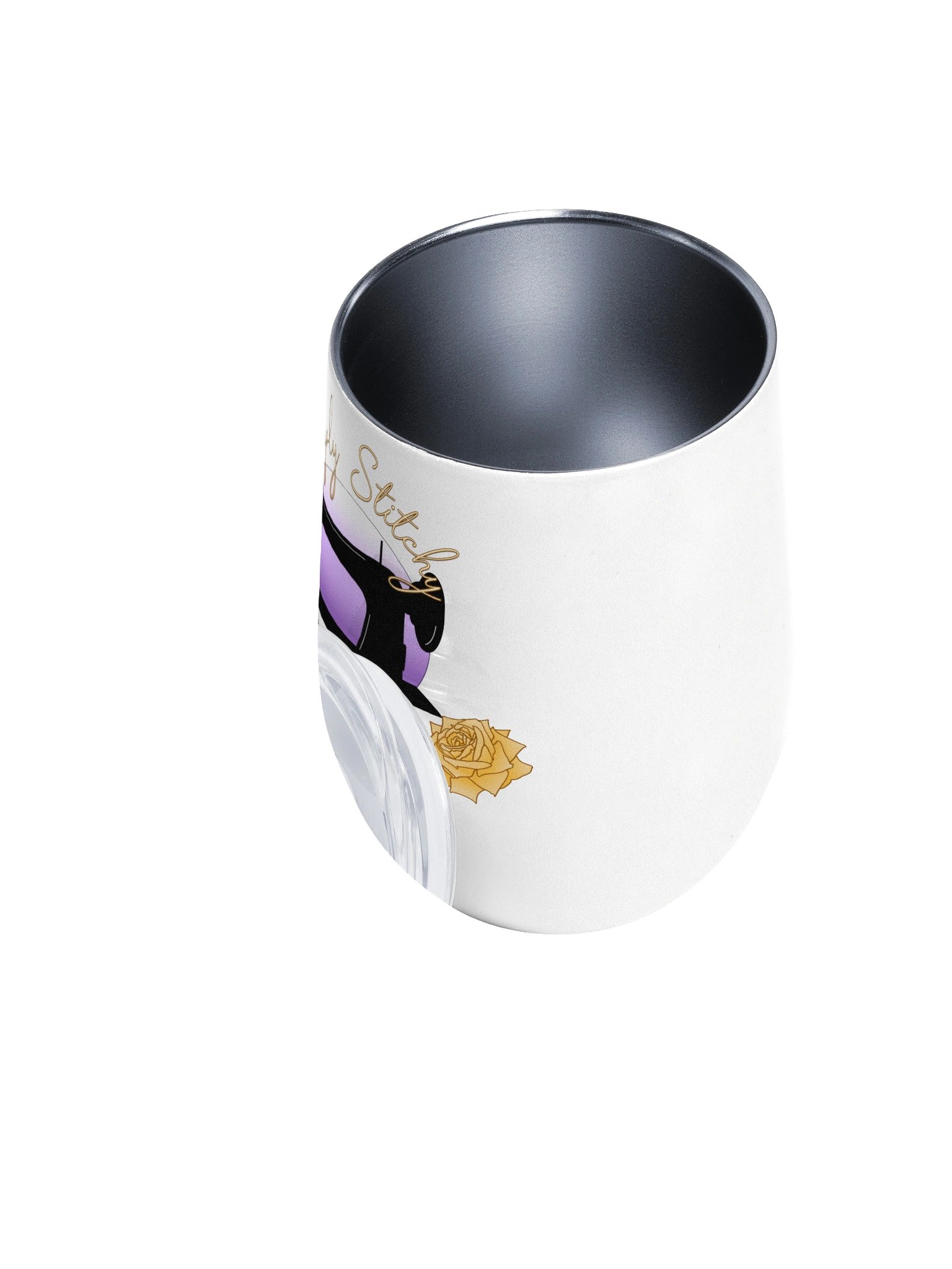Simply Stitchy "Embrace Your Creativity and Have Fun" Wine Tumbler product image (3)