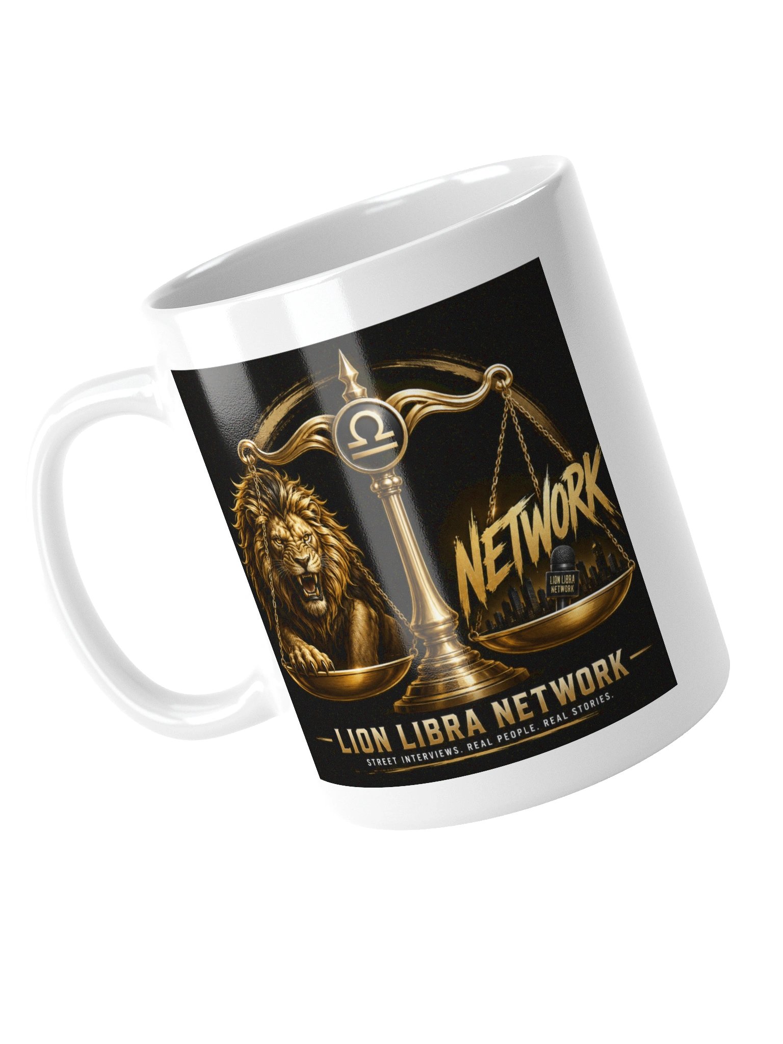 Lion Libra Network White Mug product image (15)