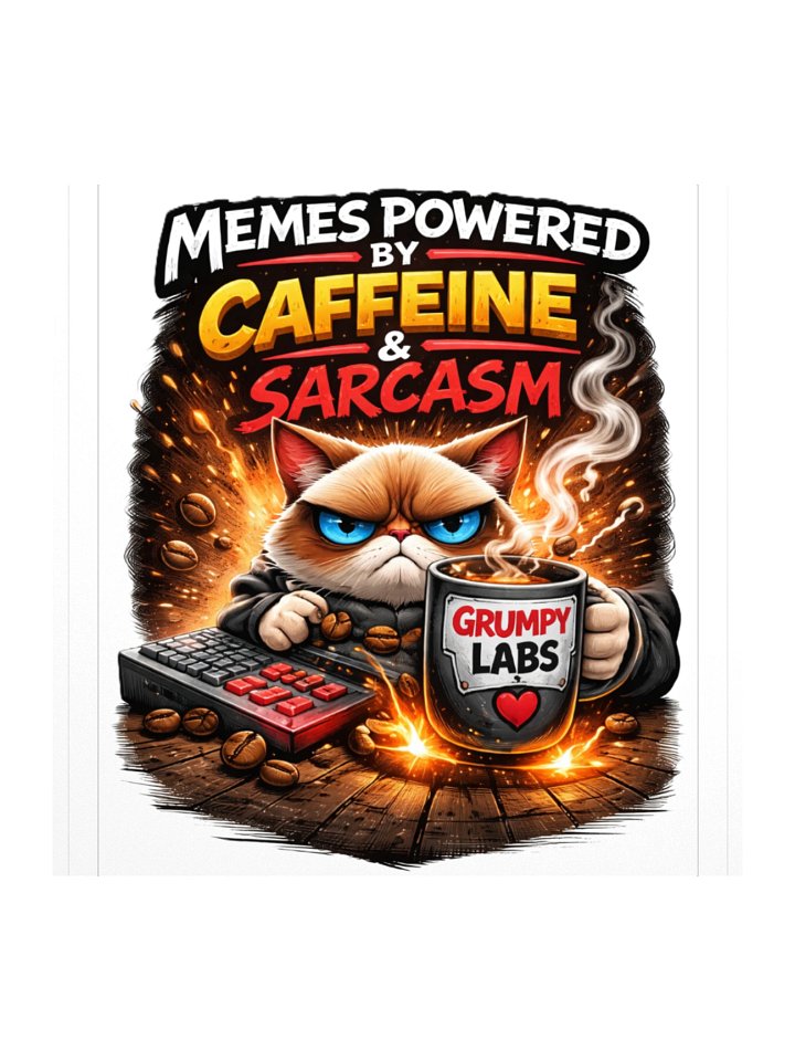 Powered By Caffeine & SARCASM! product image (1)