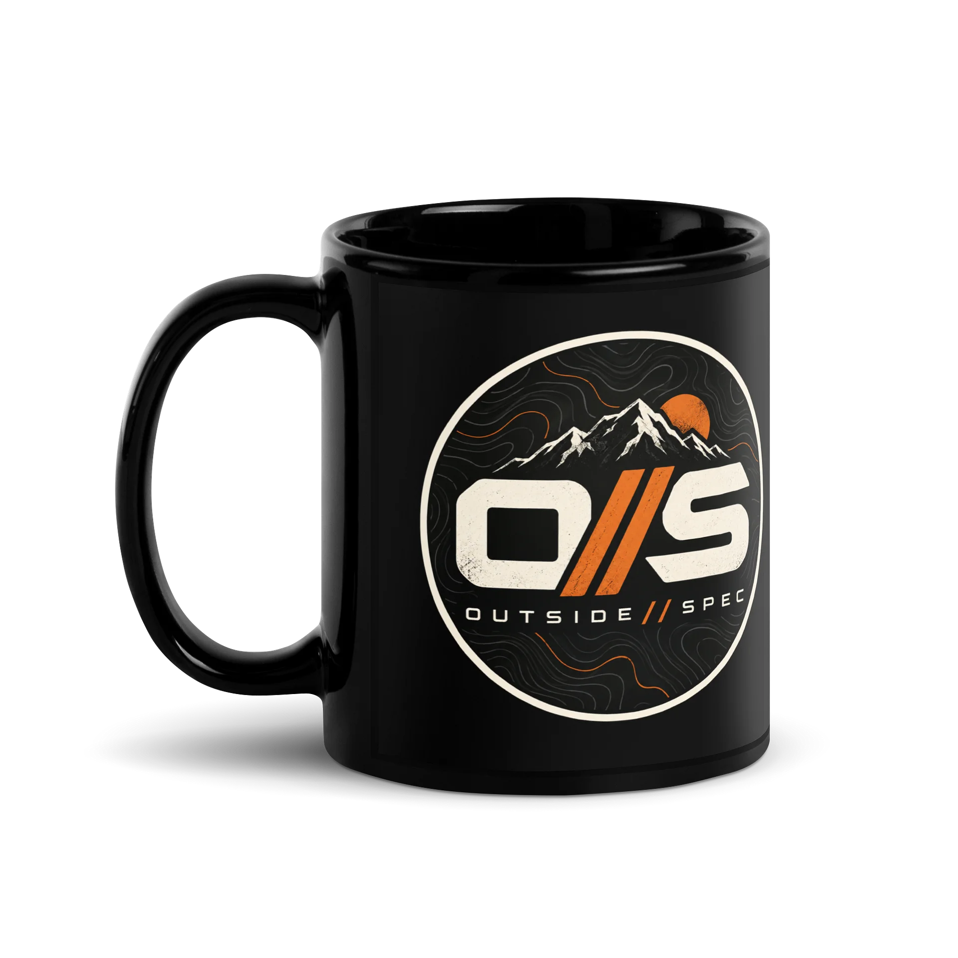 Outside Spec O/S Mountain Emblem Black Mug product image (1)
