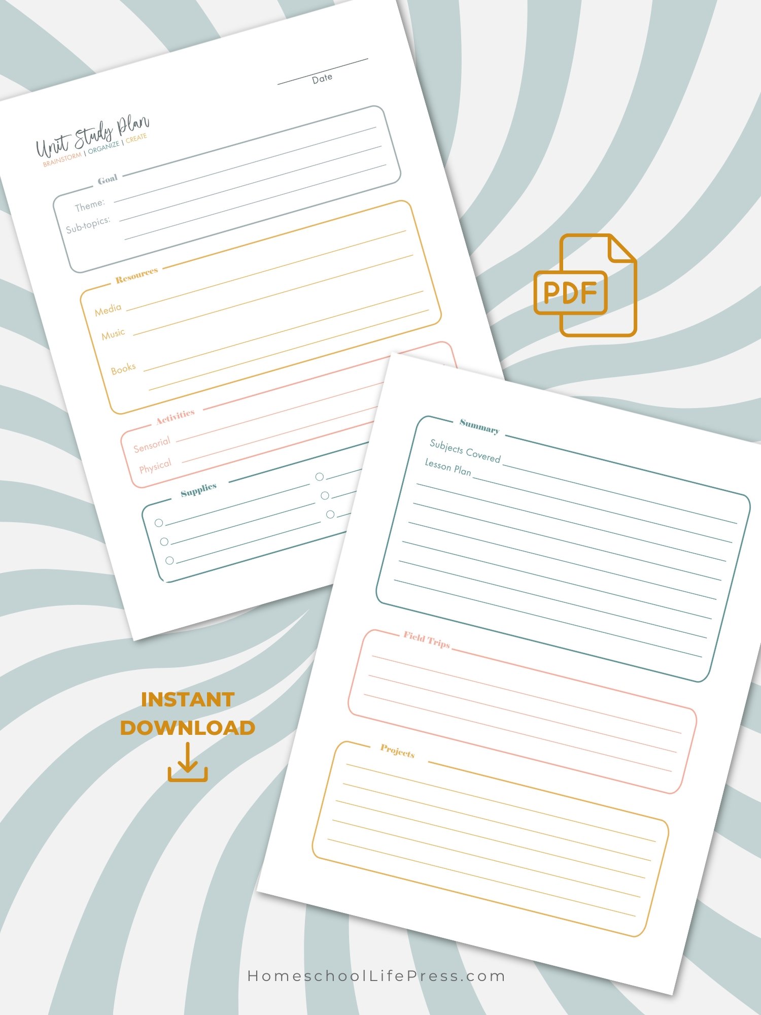 Unit Study Printable Planner product image (4)