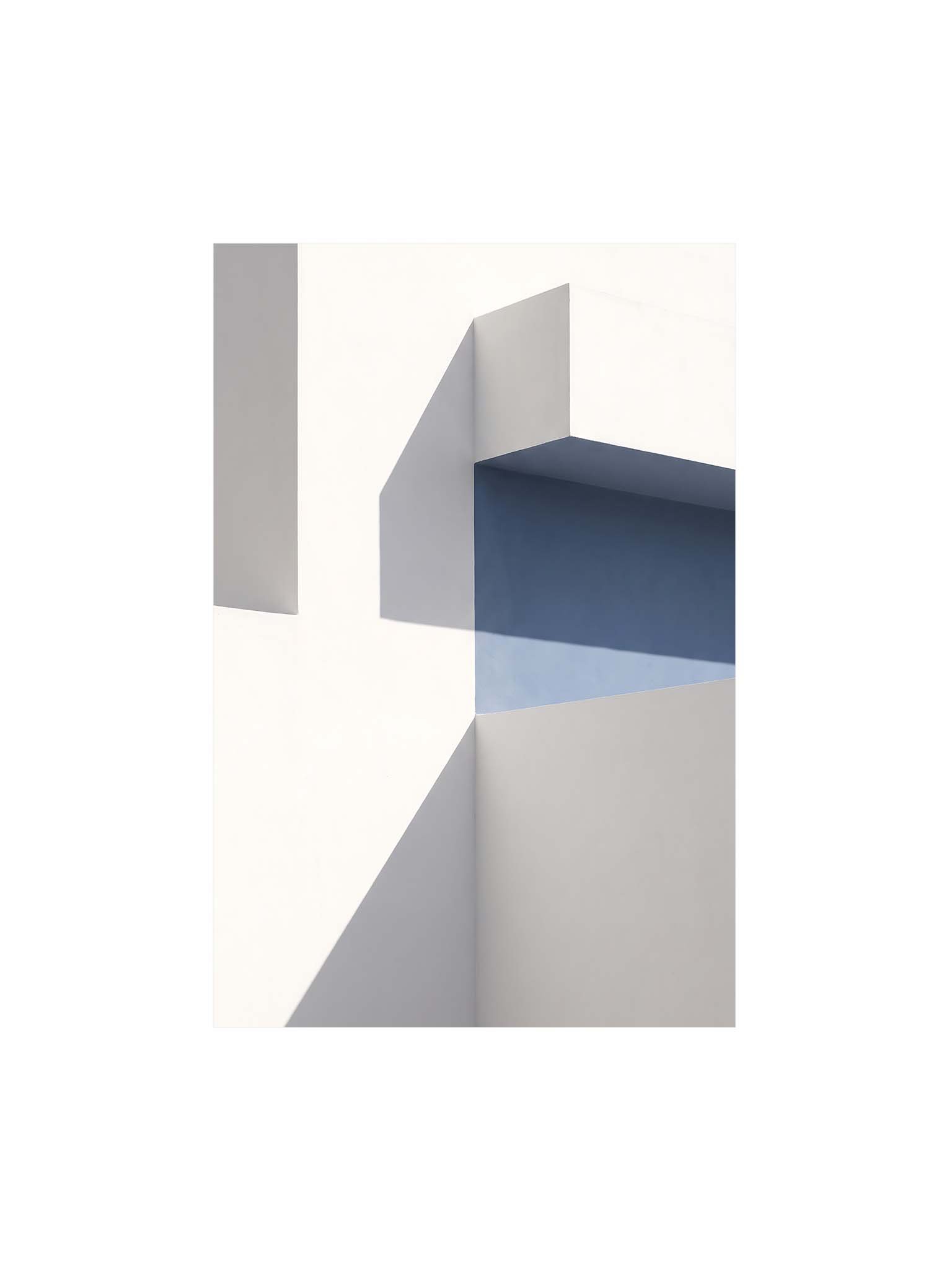 Blue Shadow - Minimalist Architectural Light Wall Art product image (1)
