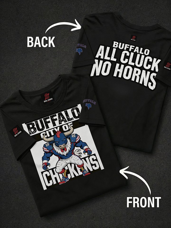 City Of Chickens - All Cluck No Horns| Buffalo | Football | Rival Locker product image (1)