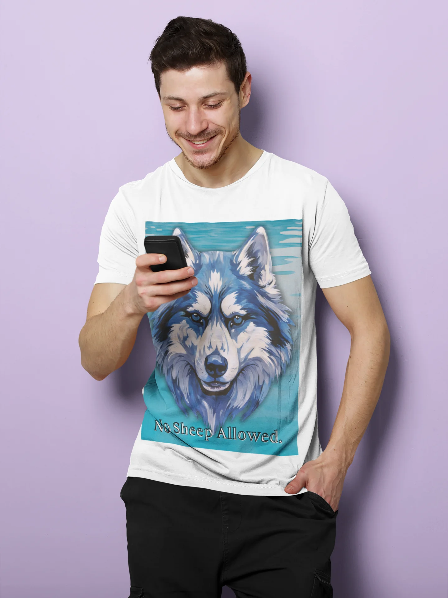 Never the Prey Wolf Graphic Tee product image (8)
