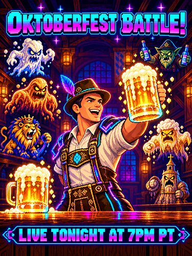 OKTOBERFEST BATTLE tonight on YouTube at 7PM PT!

I’m lining up six German beers and seeing which one comes out on top. Prost...